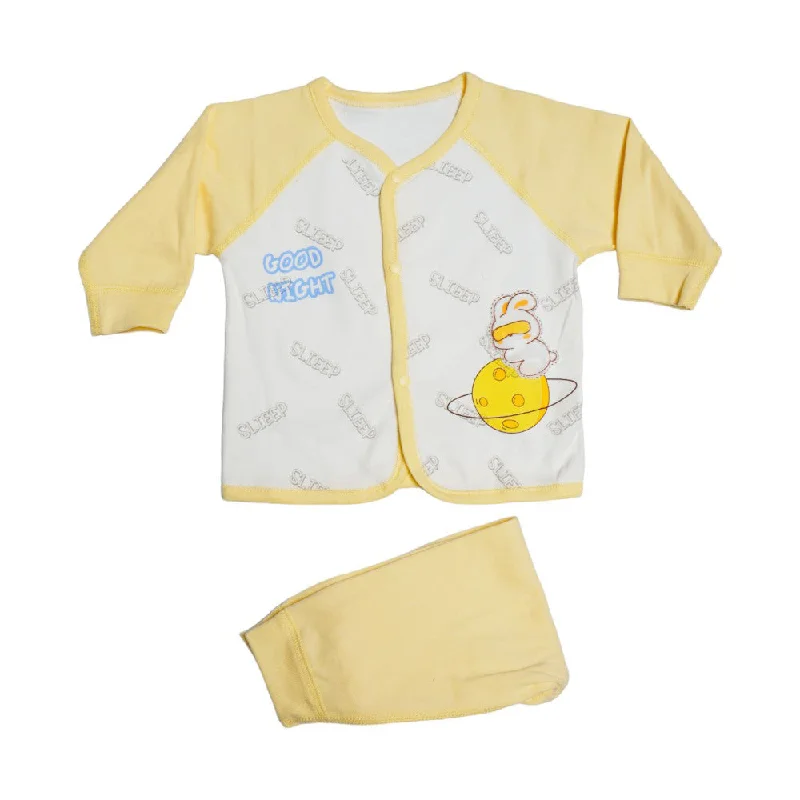 UNISEX L/S 2PC PAJAMA SUIT MZS-24 0-6M 553