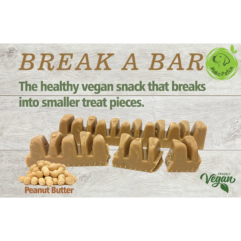 Maks Patch Break A Bar - Peanut Butter Flavour Vegan Dog Treats - out of stock