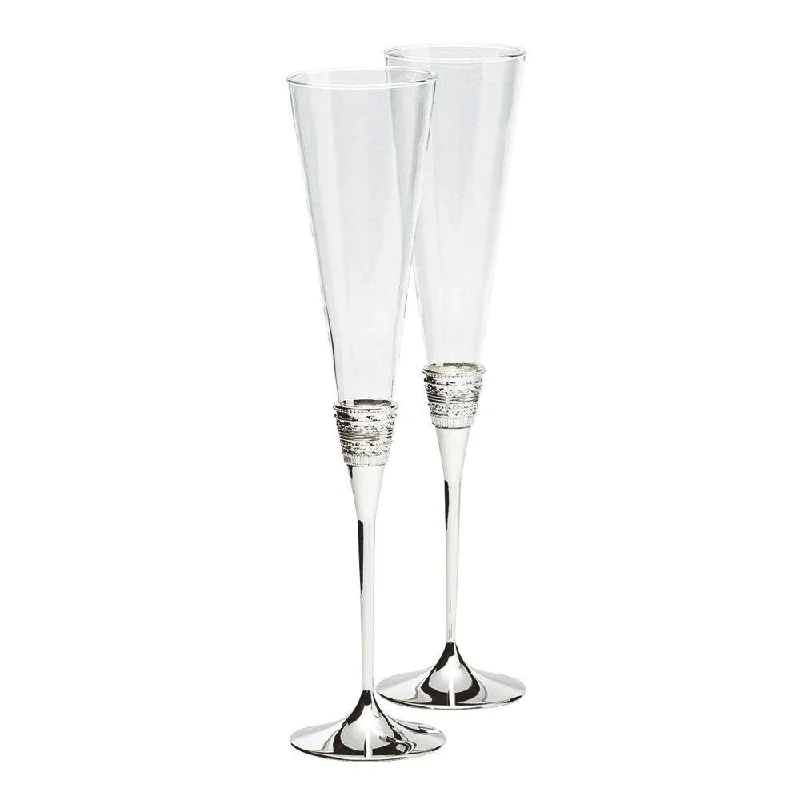Wedgwood Vera Wang Metal Tasting Flute Pair