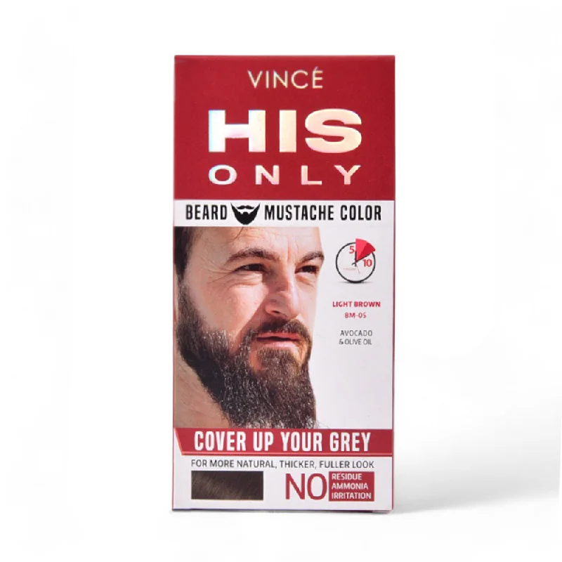VINCE HIS ONLY BEARD & MUSTACHE COLOR (BM 05) LIGHT BROWN