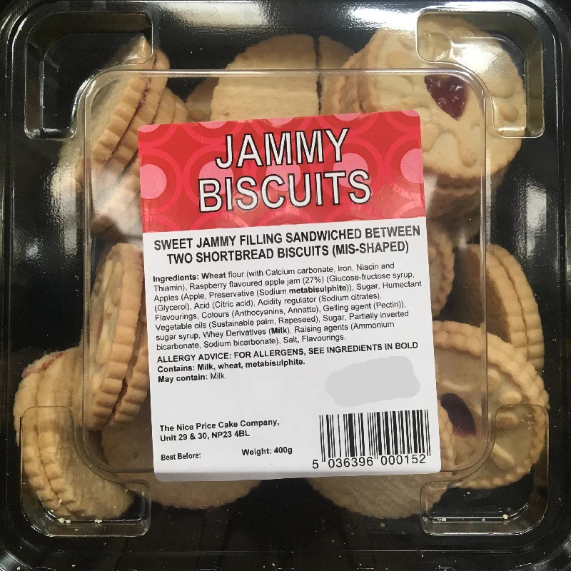 Mis-Shape Jammy (Jammie Dodgers) Biscuits 400g