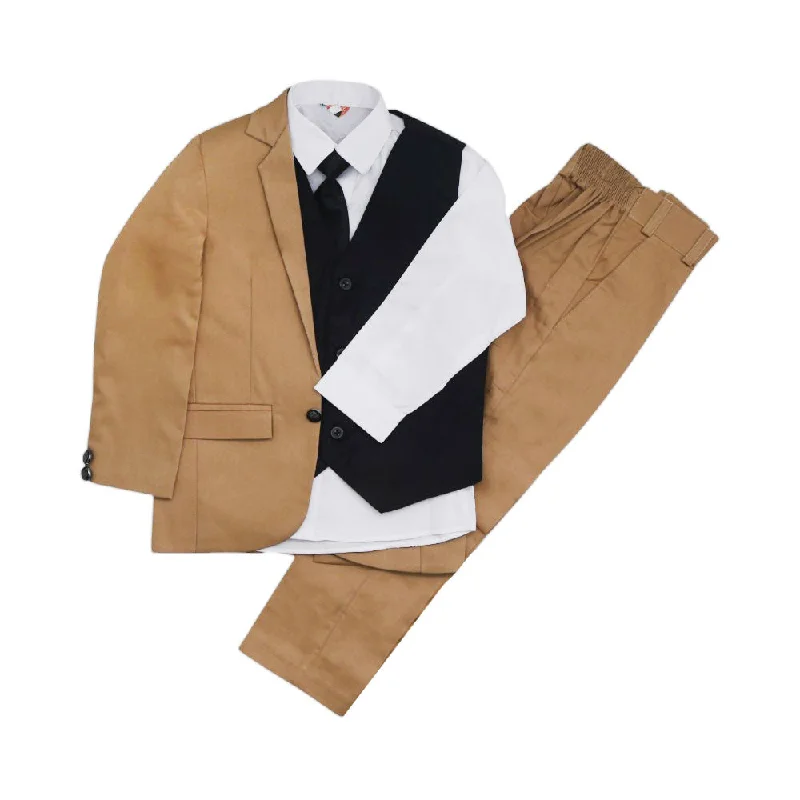 BOYS L/S 5PC PANT COAT SUIT MZW-24 4-5Y 150-52