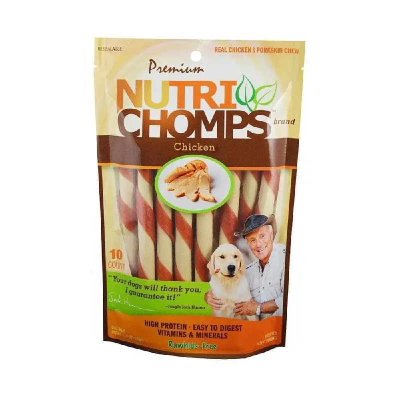 Nutri Chomps™ Chicken Flavor Mini Twist Dog Treats 6 Inch 10 Count