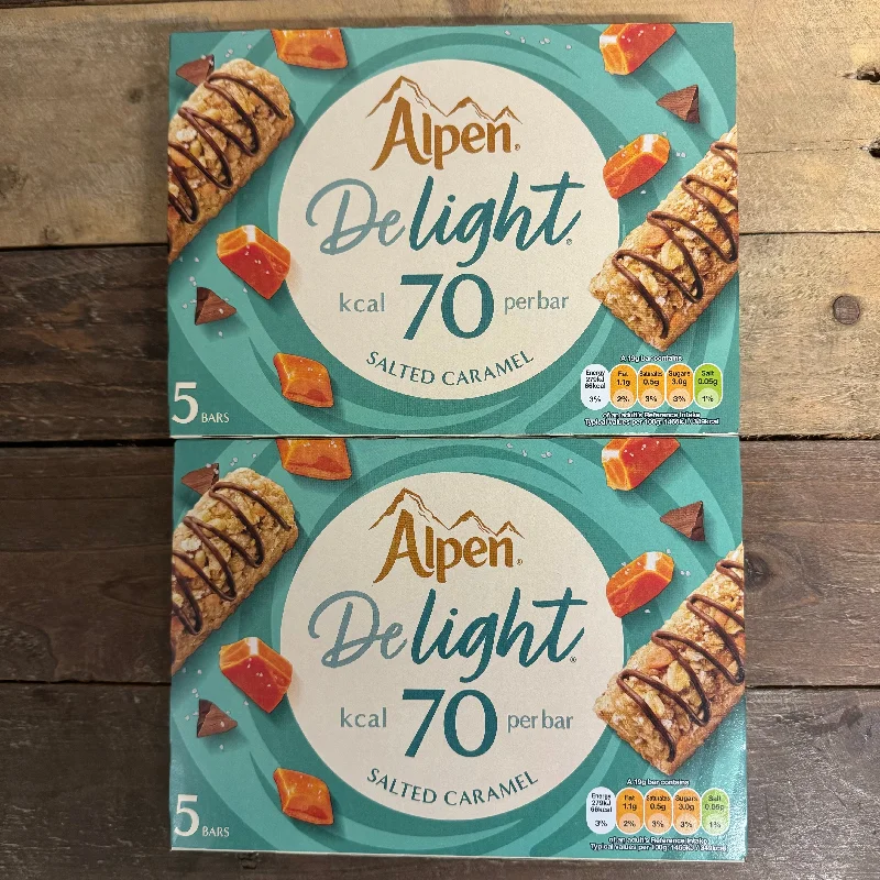 15x Alpen Delight Salted Caramel Cereal Bars (3 Packs of 5x19g)