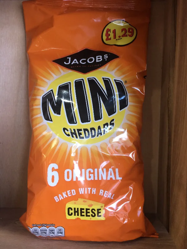 Jacobs Mini Cheddars Snacks 6 Pack 150g