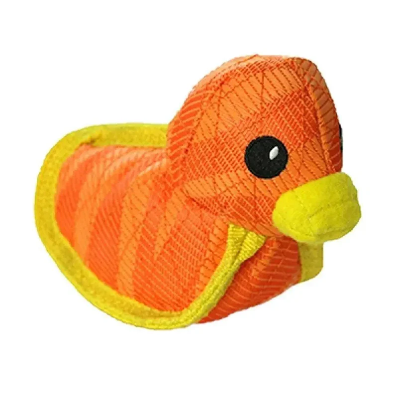 DuraForce® Characters Duck Dog Toys Orange/Yellow Color 3.5 X 6.5 X 5.2 Inch