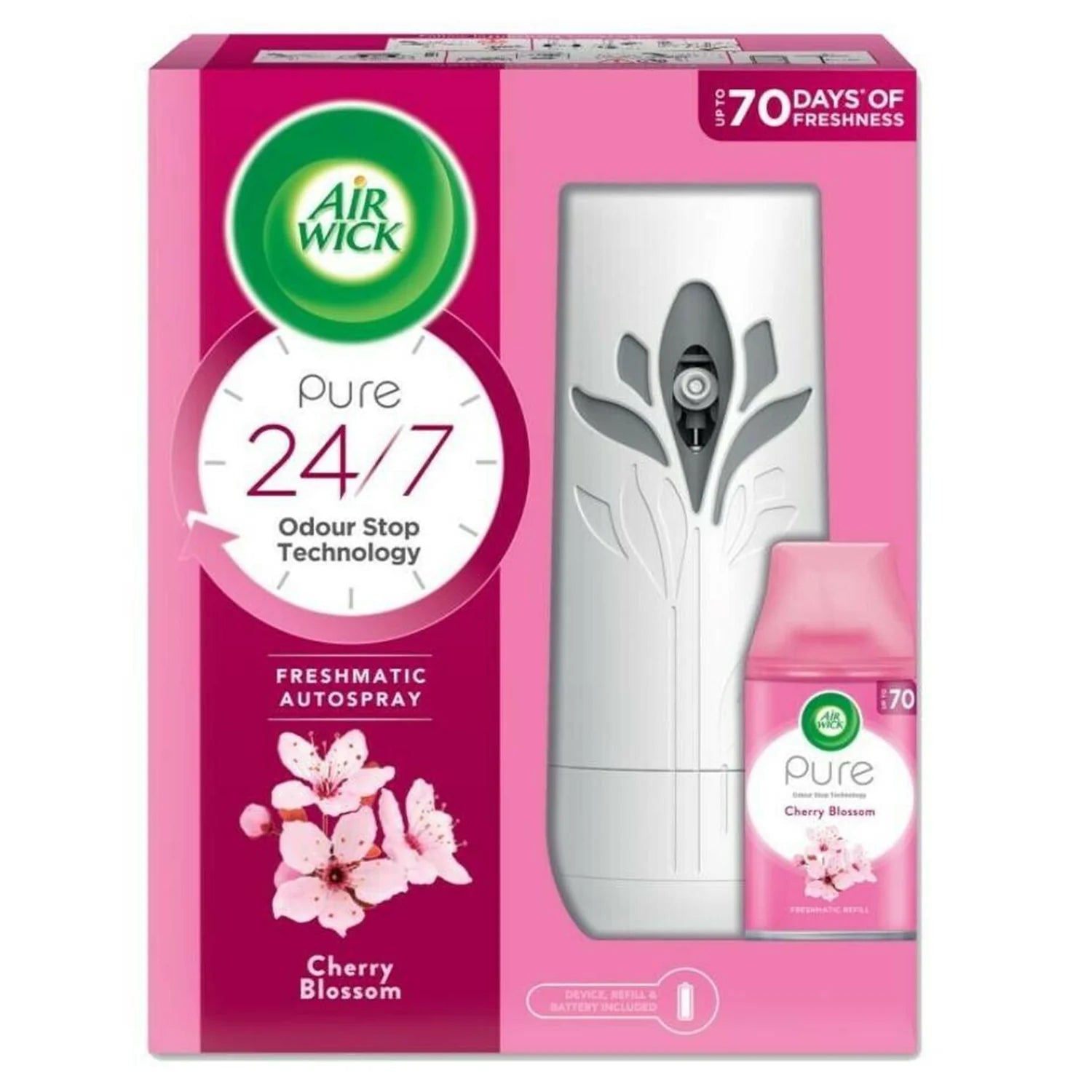 AIR WICK AIR FRESHNER MACHINE CHERRY BLOSSOM 250 ML