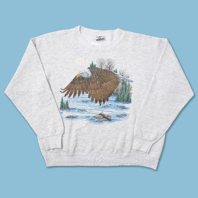 Vintage Bald Eagle Sweater XLarge