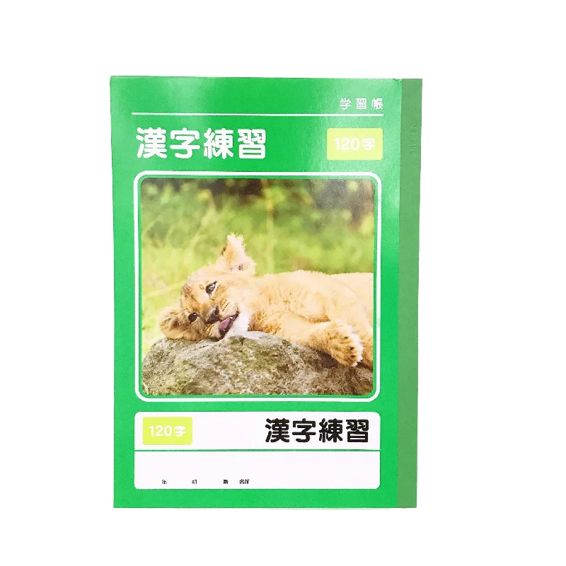 Workbook -Kanji Practice - 120 Characters - 40 Sheets-