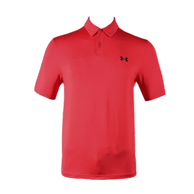 UA MEN S/S POLO SHIRT 1383714-814 RED M (IRS)