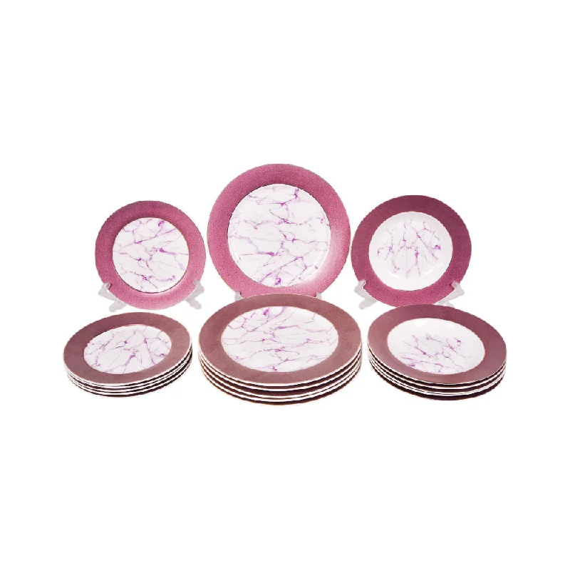 PLATE SET 18PC BONE CHINA DS1-18-2121A