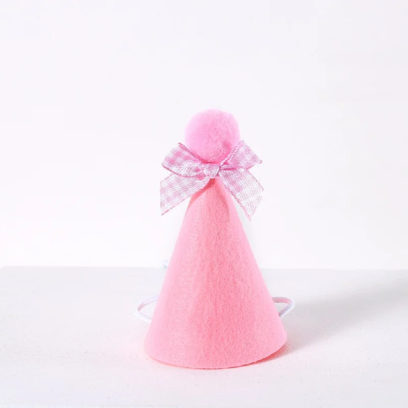 Pink bib hat