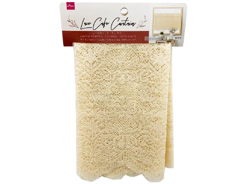 Lace Cafe Curtain - Color - 1.09yd X 1.47ft - 100cm X 45cm -