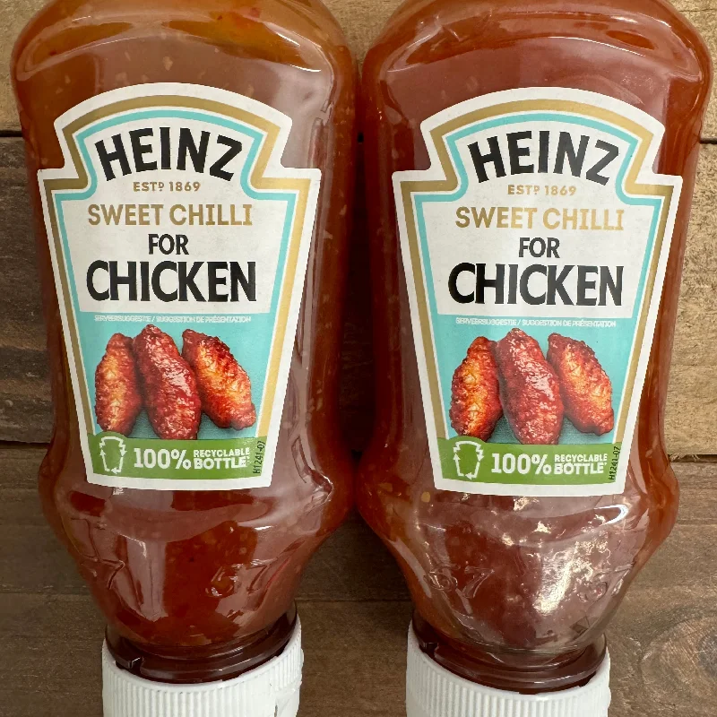 2x Heinz Sweet Chilli Sauce Bottles (2x260g)