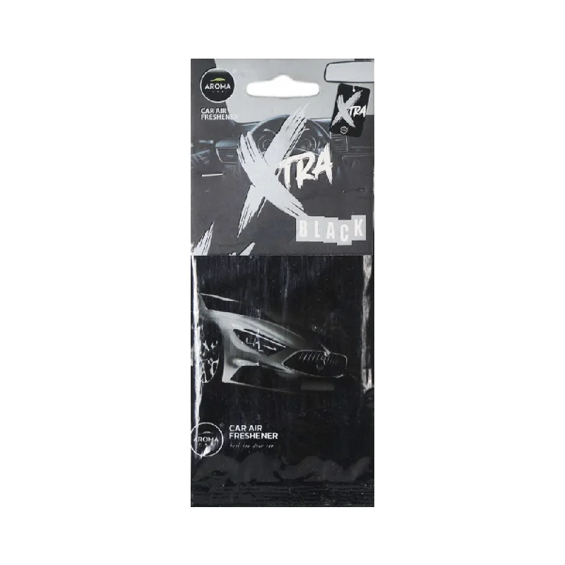AROMA CAR XTRA CAR AIR FRESHENER BLACK