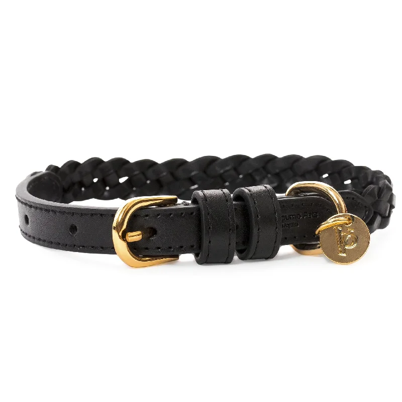 Woven Dog Collar: Black