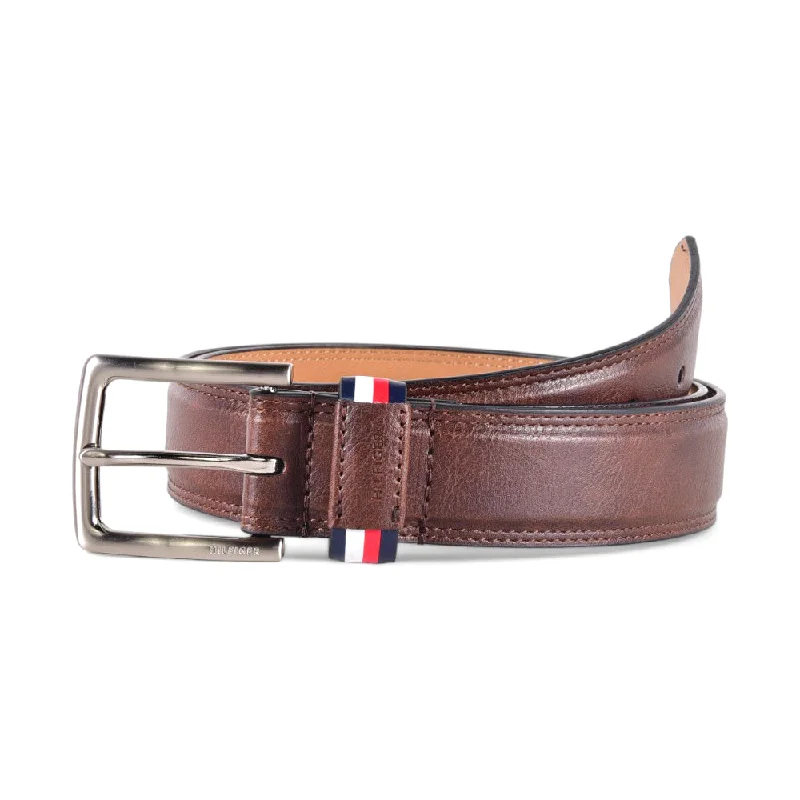 TH MEN BELT 11TL02X201 BRN 36  (IR)