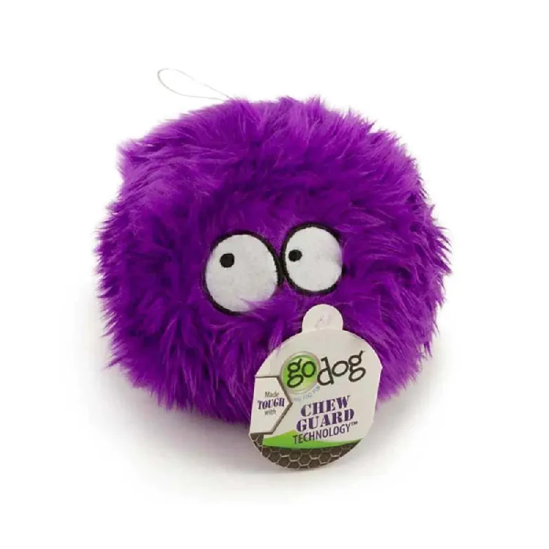 GoDog® Purple FurBallz Dog Toys Medium