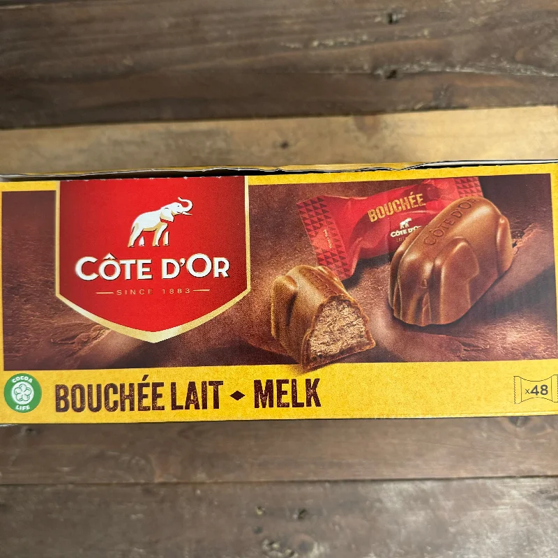 48x Côte d'Or Bouchée Milk Chocolates (1 Box of 48x25g)