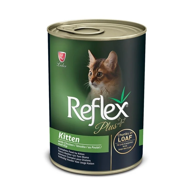 Reflex Plus Kitten Chicken Chunks In Loaf Canned Cat Food