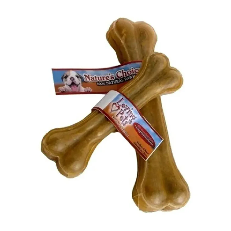 Loving Pets® Nature’s Choice® Pressed Rawhide Bone Dog Treats 12 Inch X 5 Count