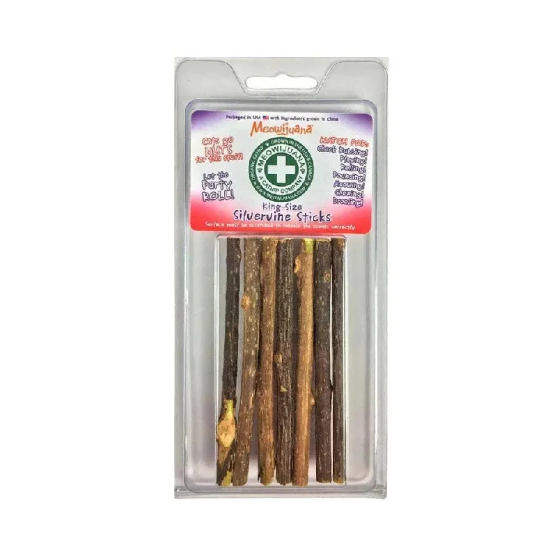 Meowijuana® Silvervine Sticks for Cat 6 Pack