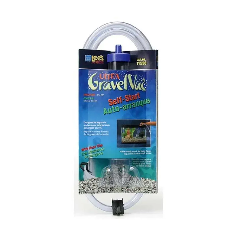 Lee's  Self-Start Ultra GravelVac Cleaner with Nozzle & Hose Clip