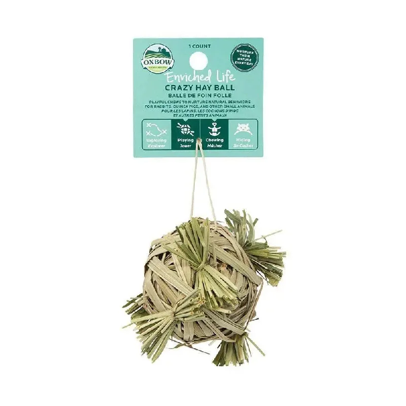 Oxbow Animal Health® Enriched Life Crazy Hay Ball for Small Animal