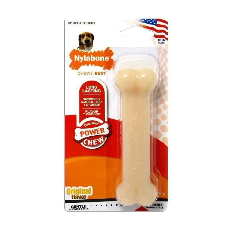 Nylabone® Dura Chews® Power Chews Original Flavor Long Lasting Chews Dog Toys Wolf Up to 35 Lbs