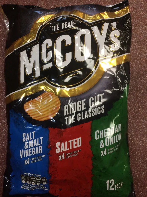 McCoy's Ridge Cut Crisps The Classics 12x Pack