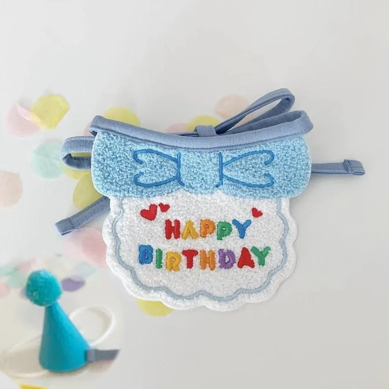 Blue bib hat