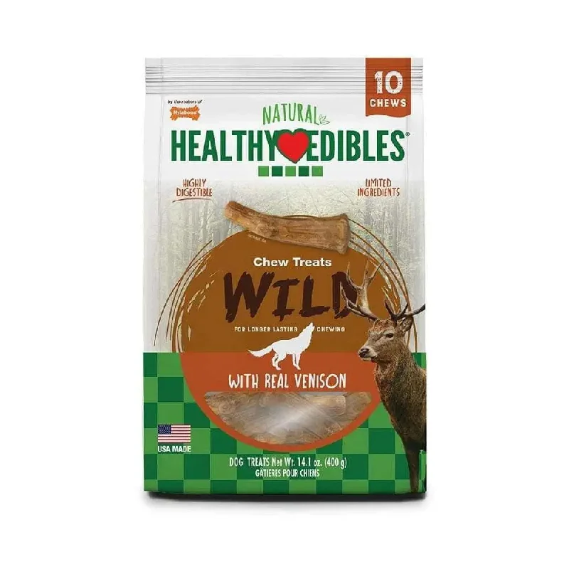 Nylabone® Healthy Edibles® Venison Flavor Antler Chews Dog Treats Medium X 10 Count
