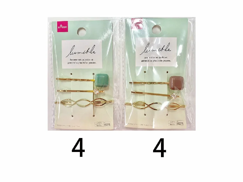 Acrylic Hair Pin Lumifle 3pcs