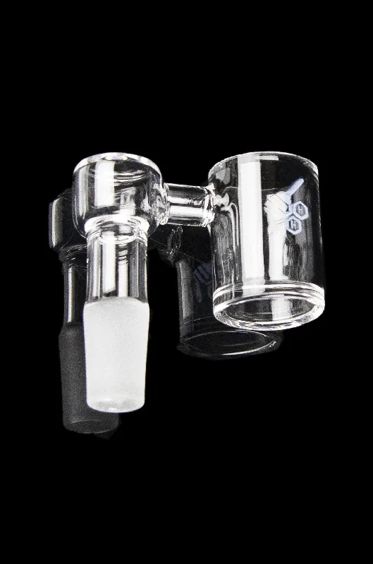 Honeybee Herb 90 Degree Original Bevel Sidecar Quartz Banger - Yellow Line