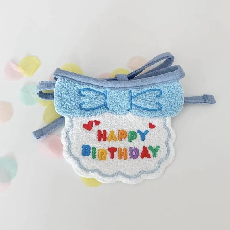 Blue bib