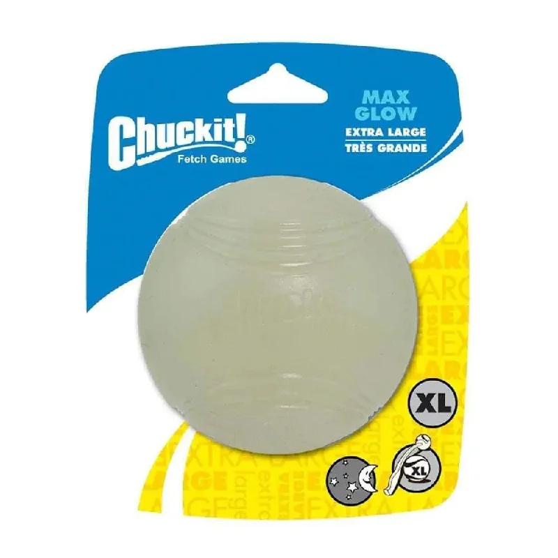 Chuckit!® Max Glow Ball Dog Toys Glow White Color X-Large