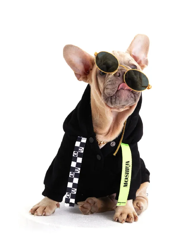 I Woof U Black Dog Hoodie