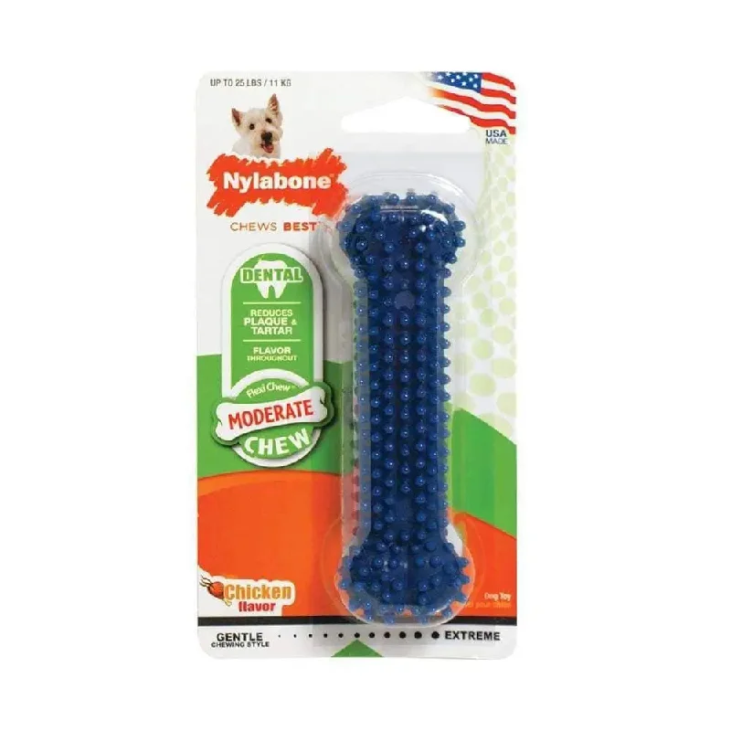 Nylabone® Flexi Chews® Moderate Chews Chicken Flavor Dental Chews Dog Toys Regular Up to 25 Lbs
