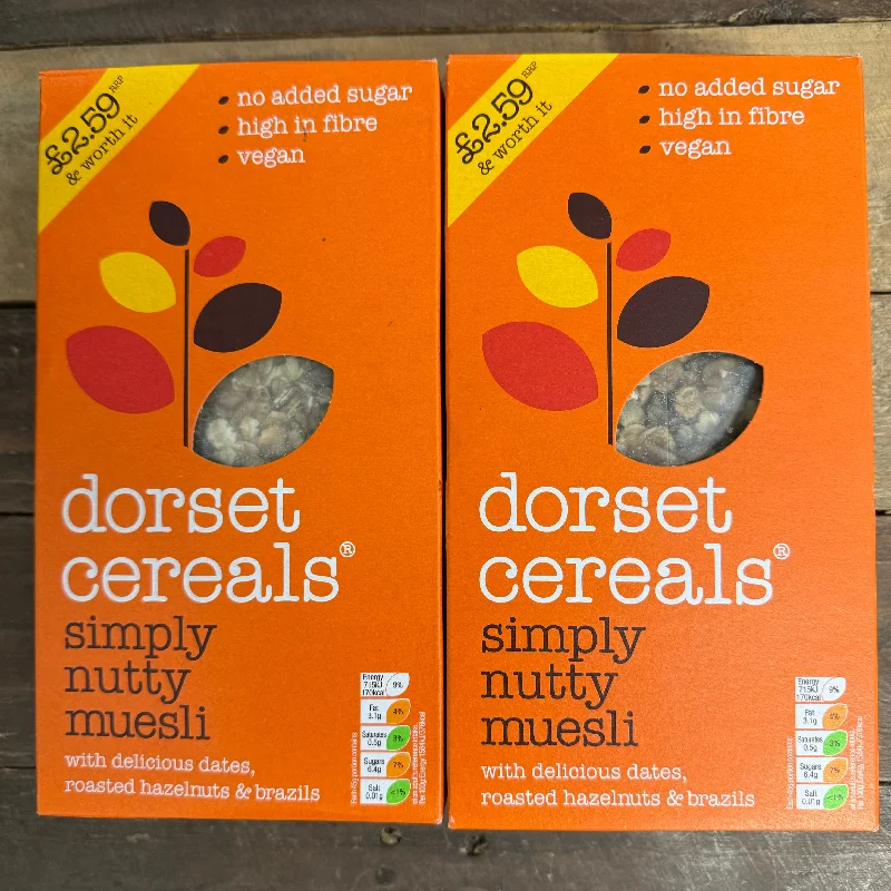 2x Dorset Cereals Simply Nutty Muesli Packs (2x410g)