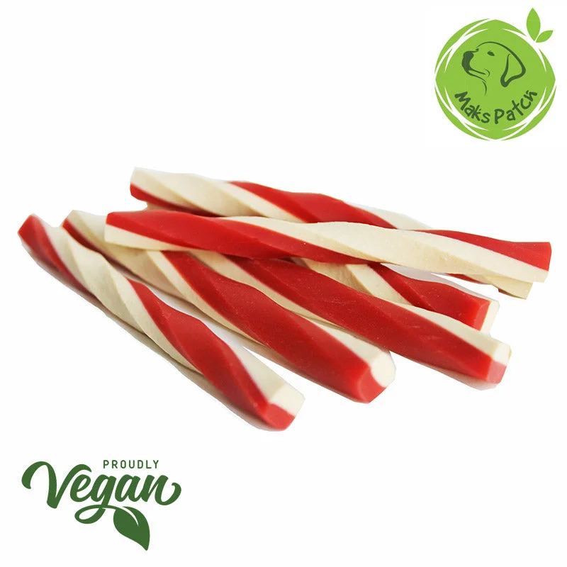 Vegetarian Dog Treats - Maks'Patch Cheese & Tomato Straws.