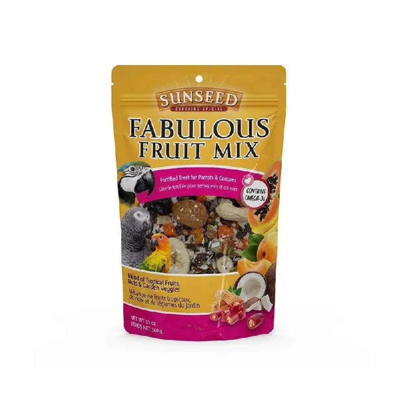 Sunseed® Fabulous Fruit Mix Treats for Parrots & Conures 12 Oz
