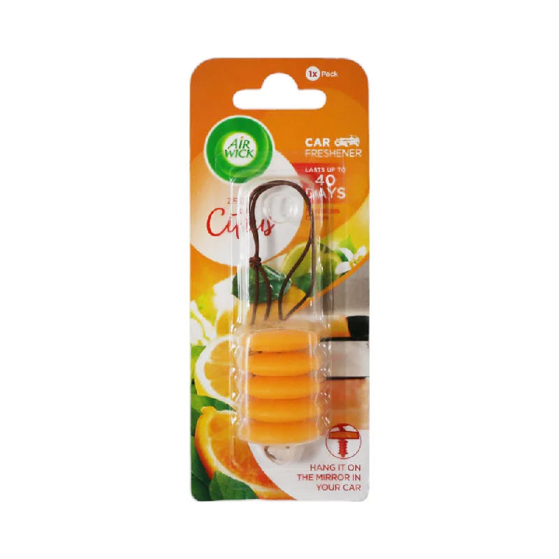 AIR WICK CAR FRESHNERS CITRUS HANG ON MIRROR 9.8 GM