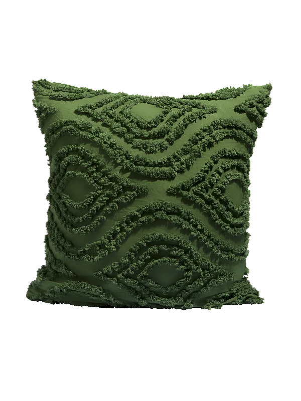 DARK IVY TUFTED MF 50X50 FILLED SCATTER