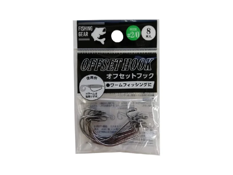 offset hook #2/0size 8pcs TURI-3