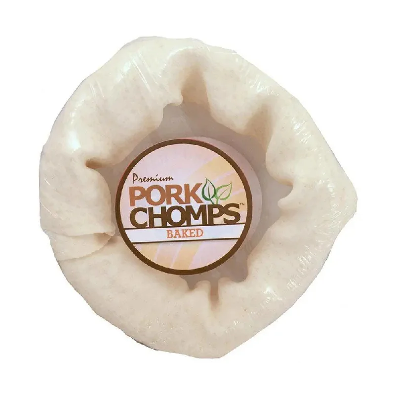 Pork Chomps™ Pork Skin Baked Bagel Dog Treats 6 Inch 1 Count