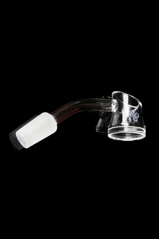 Honeybee Herb 45 Degree Fat Bottom Quartz Banger - Yellow Line