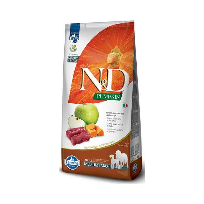 Farmina Grain Free Med Maxi Adult Venison, Pumpkin & Apple Dry Dog Food