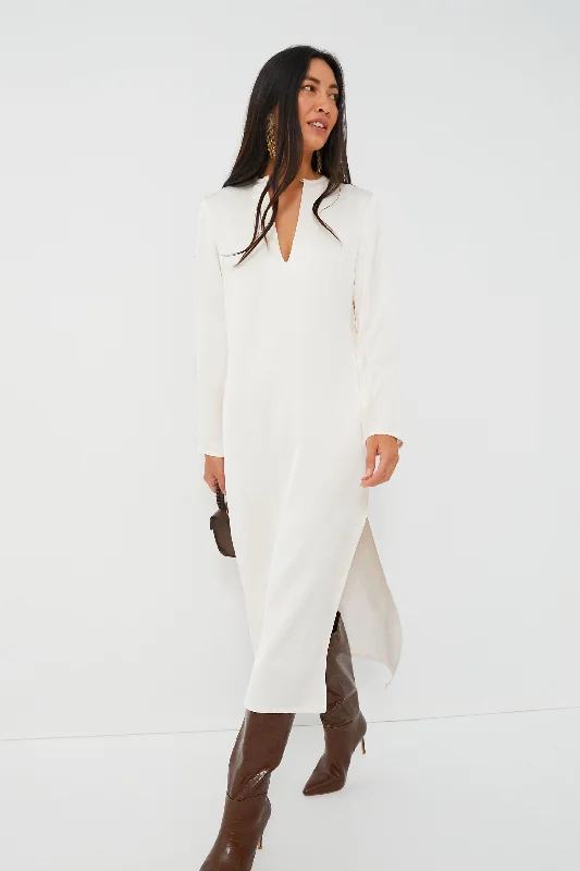 Ivory Isabel Long Sleeve Dress