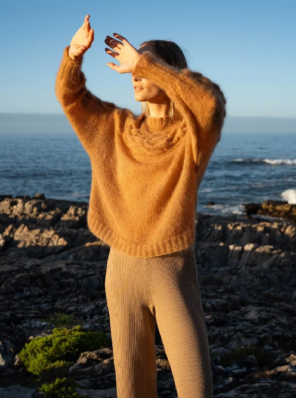 Jūra Merino Wool Sweater - Nutmeg