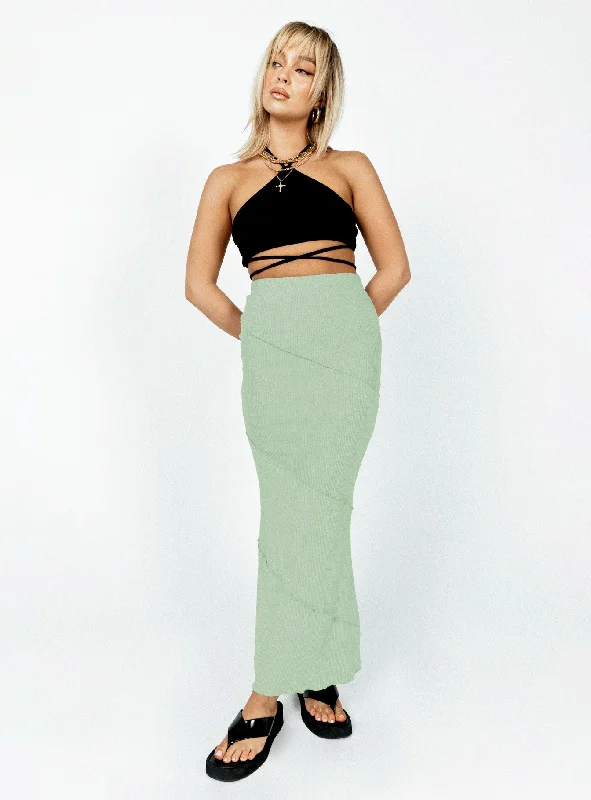 Oscar Maxi Skirt Sage